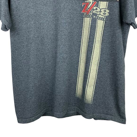 GM Camaro Z/28 Pure Muscle T-shirt Short Sleeve Shirt Grey Men's L - Picture 4 of 6
